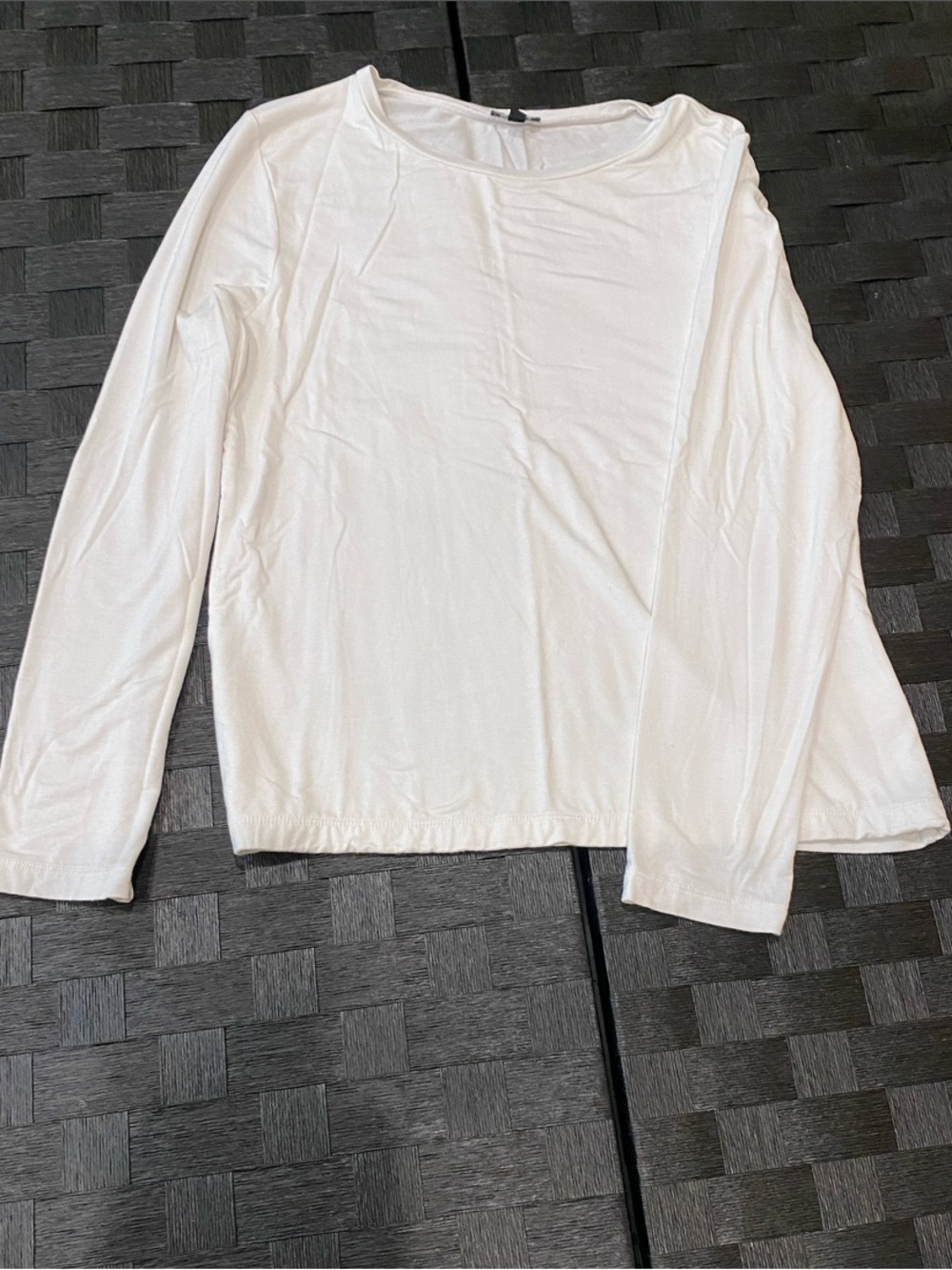 Express White Long Sleeve Lightweight Top